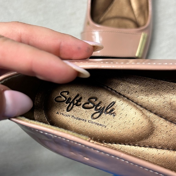 Soft Style Women’s Size 10 Blush Black Heel Flats B - Picture 5 of 6